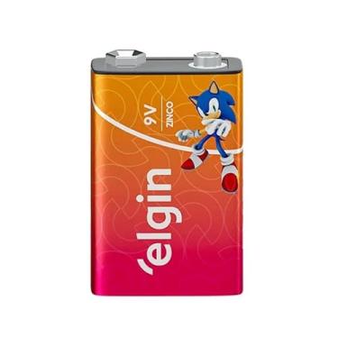 Imagem de Pilha Bateria 9V Zinco Carvão Elgin Brinquedos Industrial