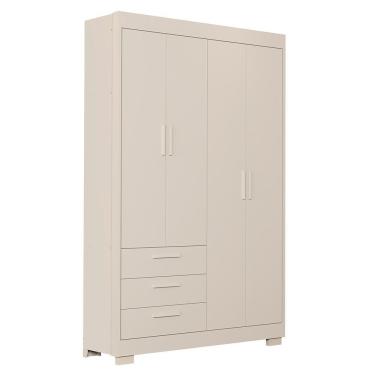 Imagem de Guarda Roupa Infantil Zaki 4 Portas E 3 Gavetas Areia Fosco - Reller Móveis Areia Fosco