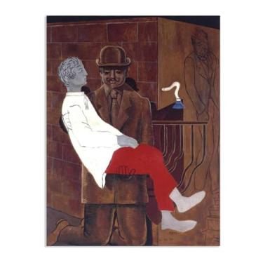 Imagem de Zeichn8u Pôster Max Ernst Pietà Reproduções de pinturas famosas Surrealismo Tela de parede Max Ernst Decoração de parede para presentes de sala de estar 80 x 60 cm (32 x 24 polegadas) sem moldura