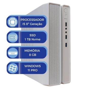 Imagem de Computador Slim Branco MultiPC i5 8ª Geração 8GB RAM SSD 1TB NVMe Wind