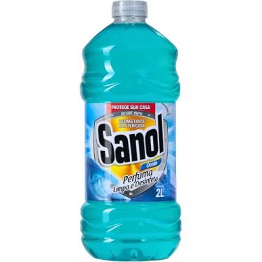 Imagem de Desinfetante Líquido para uso Geral, Ocean, Sanol, 2 Litros, Azul