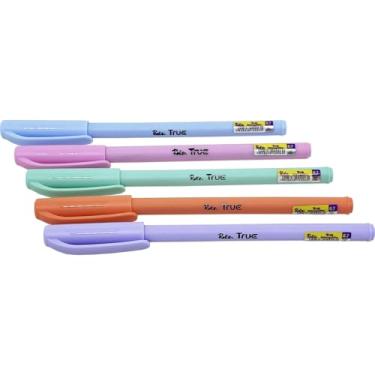 Imagem de Caneta Esferográfica, Paper Mate, Roke True, 0,7 mm, Cores Sortidas, Display com 50