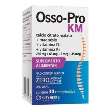 Imagem de Osso-Pro Km Cálcio Citrato Malato + Magnésio + Vitamina D3 E K 30 comp