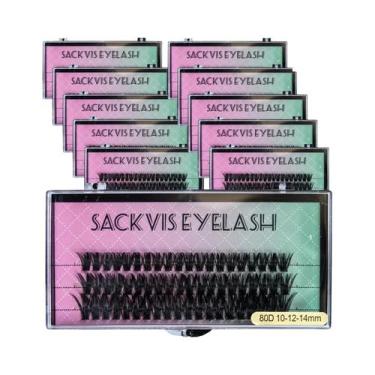 Imagem de Cílios Postiços Naturais E Macios, Conjunto De 10 Caixas, Comprimento 