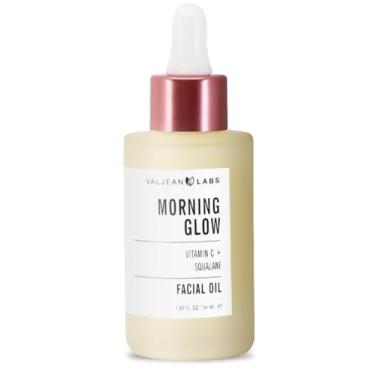 Imagem de Valjean Labs Óleo facial Morning Glow | Vitamina C + Esqualeno | Ajuda a iluminar, proteger, selar a umidade | Sem parabenos, sem crueldade, feito nos EUA (54 ml)
