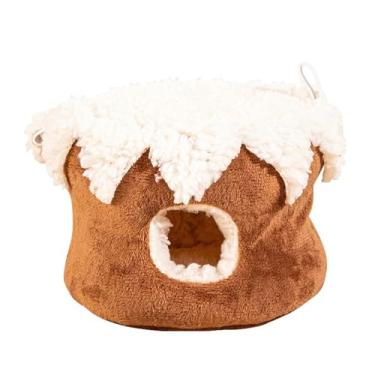 Imagem de Stgfyxgs Aconchegante de Inverno para Hamsters, Casinha de Brincar Confortável, Acessórios E Brinquedos para Pequenos Animais, Casa para Pequenos Animais
