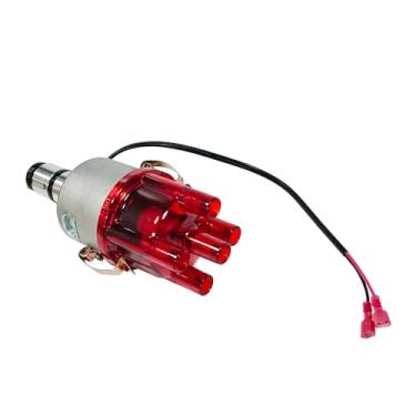 Imagem de 0231178009EL 009 Distribuidor centrífugo com ignição eletrônica capa transparente vermelha serve para VW Bug Ghia