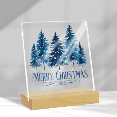 Imagem de Árvores de Natal, decorações de interior, decorações de festa de Natal, árvore de Natal, decoração de mesa de inverno, presentes para mulheres, homens, casa de fazenda, casa, escritório, quarto, mesa