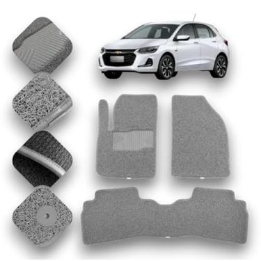 Imagem de Tapete Automotivo Kapazi Onix Hatch 2012 A 2019 (cinza)
