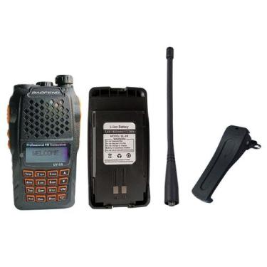 Imagem de Radio Comunicador Baofeng UV-6R Com Bateria, Antena e Clip Reposição -
