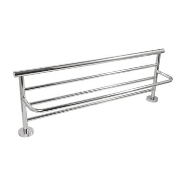 Imagem de Porta Toalhas Rack Hotel Prateleira Inox 304 60cm Toalheiro