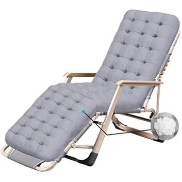 Imagem de Espreguiçadeira de jardim, cadeira dobrável, poltrona de pátio ao ar livre, cadeiras reclináveis de gravidade zero, cadeira portátil para acampamento, gramado de praia, espreguiçadeira dobrável com