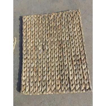 Imagem de HSYHKDSY Jogo americano redondo elíptico de jacinto de água natural de 10 a 38 cm para mesa de jantar, jogo americano grande feito à mão (retângulo 42 x 34 cm b)