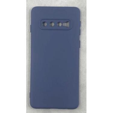 Imagem de Capa Capinha Case Samsung Galaxy S10 Silicone Aveludada Protege Câmera