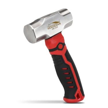 Imagem de HOUSERAN Marreta, mini marreta, martelo de chapa metálica de 600 g, martelo de perfuração, martelo pequeno para mulheres, alça antiderrapante, para demolição, empilhamento, martelamento de pedra e