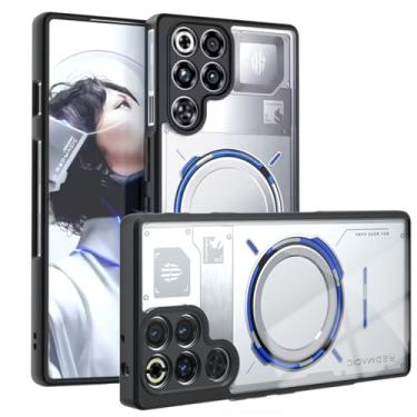 Imagem de Ranyi Capa para celular Nubia RedMagic 11 Pro, capa traseira transparente, fina, flexível, amortecedor, cantos reforçados, capa de borracha de silicone com absorção de choque, compatível com ZTE Nubia