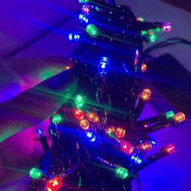 Imagem de Pisca-Pisca 100 Lâmpadas 9m 8 Funções 127v Colorido Branco (Colorido)