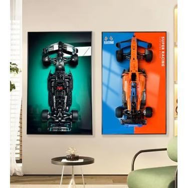Imagem de WETCEAOM Display Wallboard for Lego Technic Mercedes-AMG F1 W14 E Performance Race Car 42171 & 42141 Technic McLaren Formula 1, Compatible with Lego Mercedes-AMG F1, for Lego Car Wall Mount