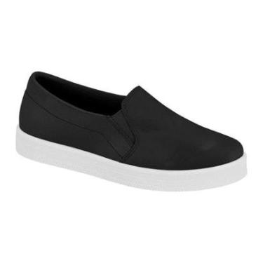 Imagem de Tênis Slip On Beira Rio Napa Feminino Preto-Feminino