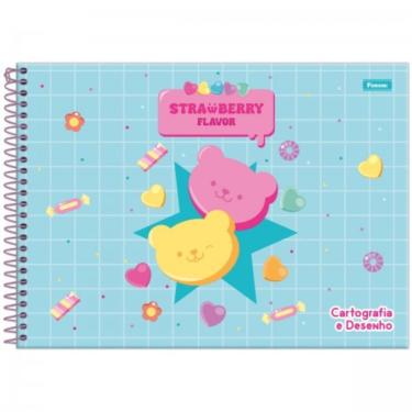 Imagem de Caderno Cartografia E Desenho Espiral Capa Dura 80f Sugar Rush Foroni Estampa 1