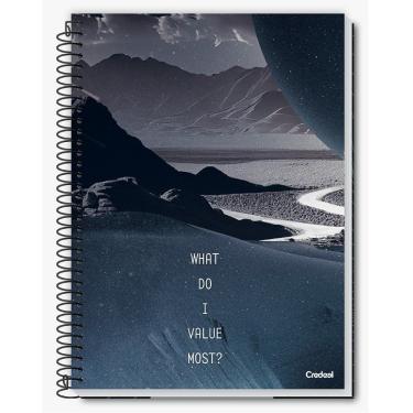 Imagem de Caderno Espiral Capa Dura Universitário Flow 80 Folhas 1 Matéria Credeal Estampa 2
