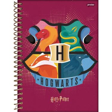 Imagem de Caderno Espiral Colegial Harry Potter 10 Matérias 160 Folhas Jandaia Estampa 2
