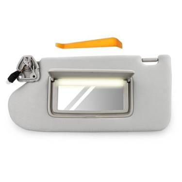 Imagem de JDMON Visor solar do lado esquerdo do motorista compatível com Nissan Maxima 2016-2022 Substituição para 96401-9DE0A 964019DE0A (cinza)