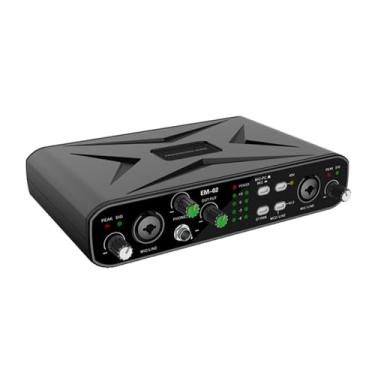 Imagem de Generic Placa de Som USB Externa, Interface de áudio de 32 Bits 384KHZ Com Pré-amplificador de Microfone 48V Phantom Power, Plug and Play para Gravação de Streaming Ao Vivo Instrumentos