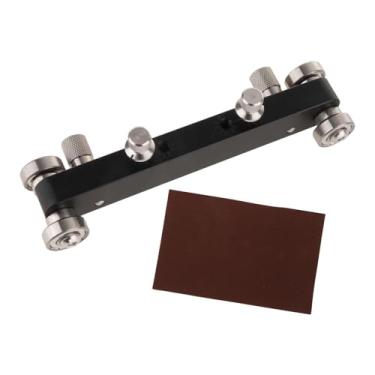 Imagem de YIJU Lixadeira de pestana e rastilho para ponte de guitarra com lixa, ferramenta portátil e compacta para reparos de luthiers, ideal para prática, Preto