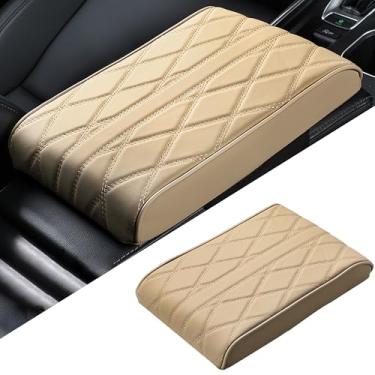 Imagem de Couslcd Capa de apoio de braço para console central de carro, almofada de proteção do apoio de braço do meio do veículo, tapete de almofada confortável para caixa de descanso de braço automotivo