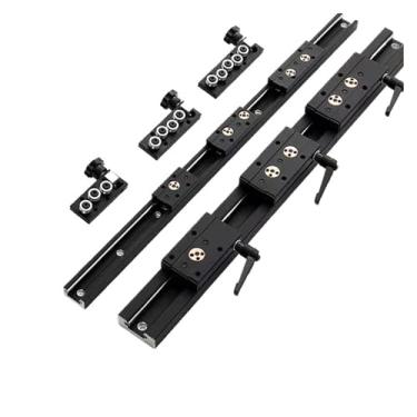 Imagem de Guia linear de eixo duplo embutido Blackening 28 mm SGR10 Slide 1 conjunto: 1 bloco SGB10 e 1 guia de marcenaria SGR10 CNC (SGB10-4 Lock, 550mm)