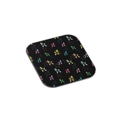 Imagem de Porta Copos Com Ilustração Personalizada Cão Poodle Design Para Tecido E Decoração - Tamanho 10.5x10.5 cm