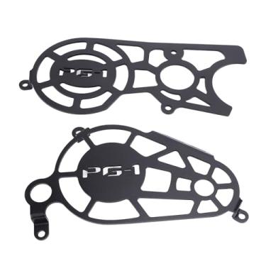 Imagem de aqxreight 18 PCS Tampa do Estator do Motor da Motocicleta Preto Liga de Alumínio Robusto Tampa da Caixa Estator Motor Substituição para PG-1 2023 + para Ter Certeza de que está Com de Reposição