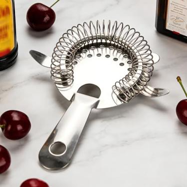 Imagem de Coador de coquetel de aço inoxidável de quatro cantos, filtro multiuso de vinho e suco com malha fina