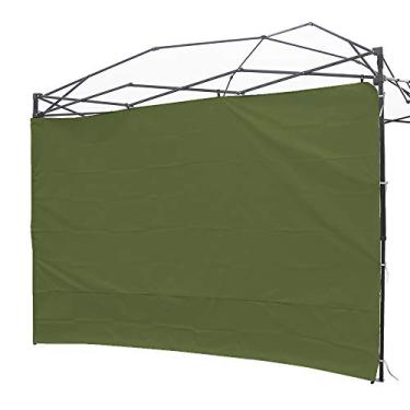 Imagem de Tenda de parede lateral à prova d'água para gazebos pop-up de perna reta de 3 x 3 m, toldos instantâneos ao ar livre, 1 peça, apenas verde