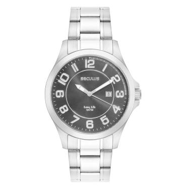 Imagem de Relógio Seculus Masculino Ref: 23728G0Svna1 Casual Prateado