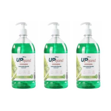 Imagem de Kit com 3 Sabonetes Líquidos Glicerinados Para Mãos 1L - Up Hand Essential Erva Doce