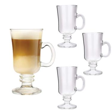 Imagem de Jogo 4 Taças Cappuccino Canecas Irish Class Home 120ml