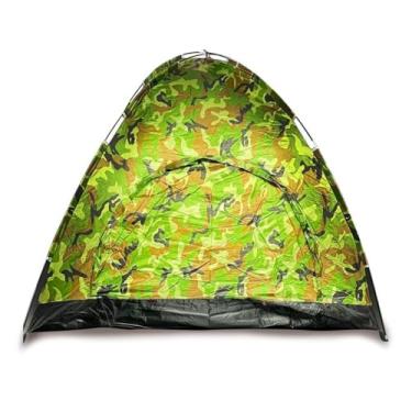Imagem de Barraca de Camping Camuflada Impermeável 3 a 6 Pessoas com Mosquiteiro Portátil com Bolsa(barraca-6pessal(comuflado))