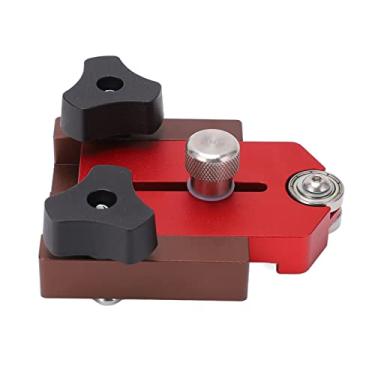 Imagem de Acouto Limitador de Serra de Mesa Portátil Em Liga de Alumínio Com Roda de Rolagem para Corte Em Projetos de Marcenaria