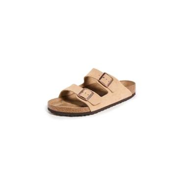 Imagem de Birkenstock Sandália feminina de couro de camurça Arizona