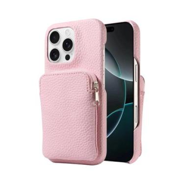 Imagem de Capa Carteira De Couro PU Com Zíper Para iPhone 17 Air 17 pro Max 16 1