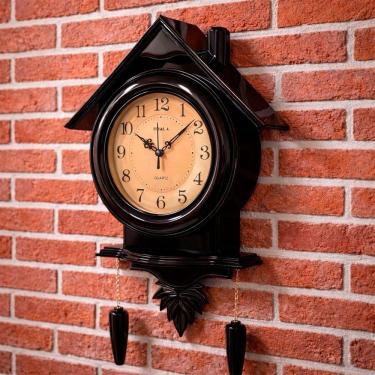 Imagem de Relógio Parede Pendulo Elegante Boala Vintage Dourado 56cm