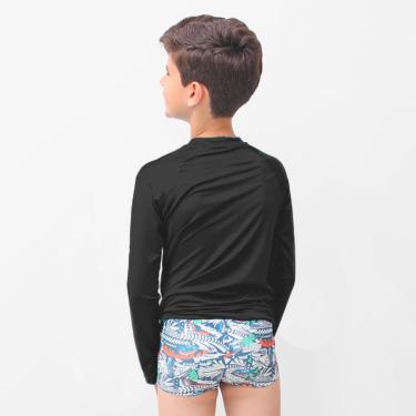Imagem de Camiseta Infantil Manga Longa Menino Uv50 Praia Forro