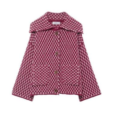 Imagem de Jaquetas De Tricô Femininas Para Outono E Inverno, Manga Longa, Casaco