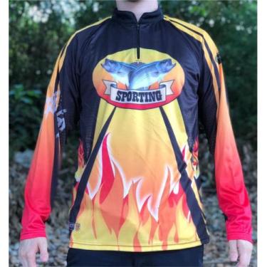 Imagem de Camiseta de Pesca Fishing - FPS 50 + UV - Ref. 75 - Masculina, EG