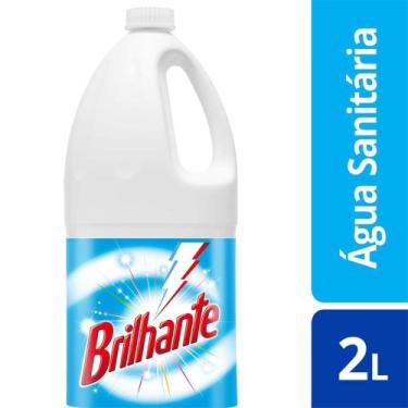 Imagem de Água Sanitária Brilhante Cloro Ativo Sem Perfume 2L