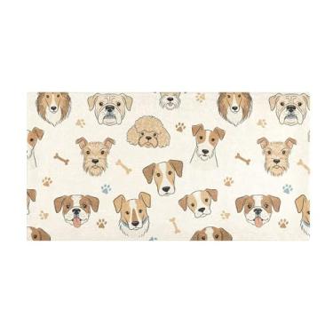 Imagem de Burbuja Tapete de corrida para cães de pelúcia antiderrapante tapete de borracha para corredor, quarto, sala de estar, decoração de entrada, lavável na máquina, 51 x 99 cm