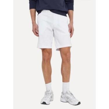 Imagem de Bermuda Tommy Hilfiger Masculina de Sarja Stretch Branca-Masculino