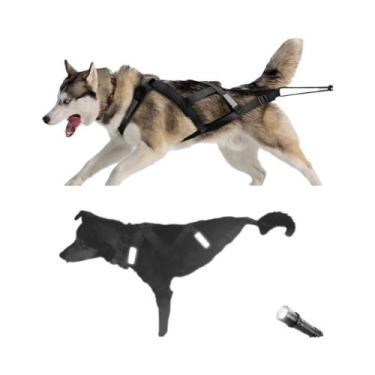 Imagem de Colete De Tração Refletivo Impermeável Grande Para Cães, Para Treiname